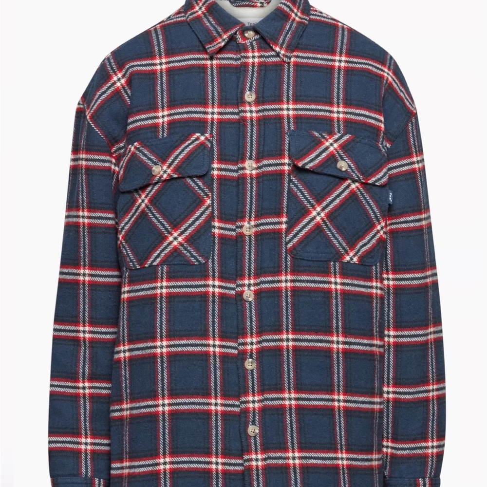 Aritzia sherpa fleece shirt jacket